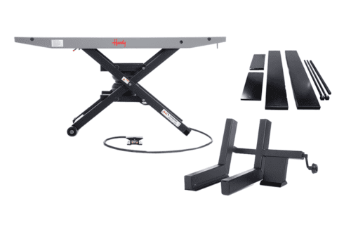 Standard 1200 Air Lift & CV-17 Cycle Vise & Standard Lift 12″ Side Extensions Bundle